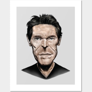 Caricature of Willem Defoe Posters and Art